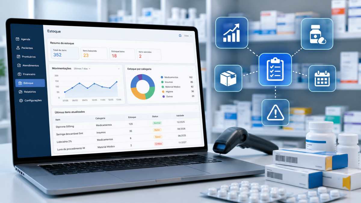 OnMed Software para controle de estoque de medicamentos